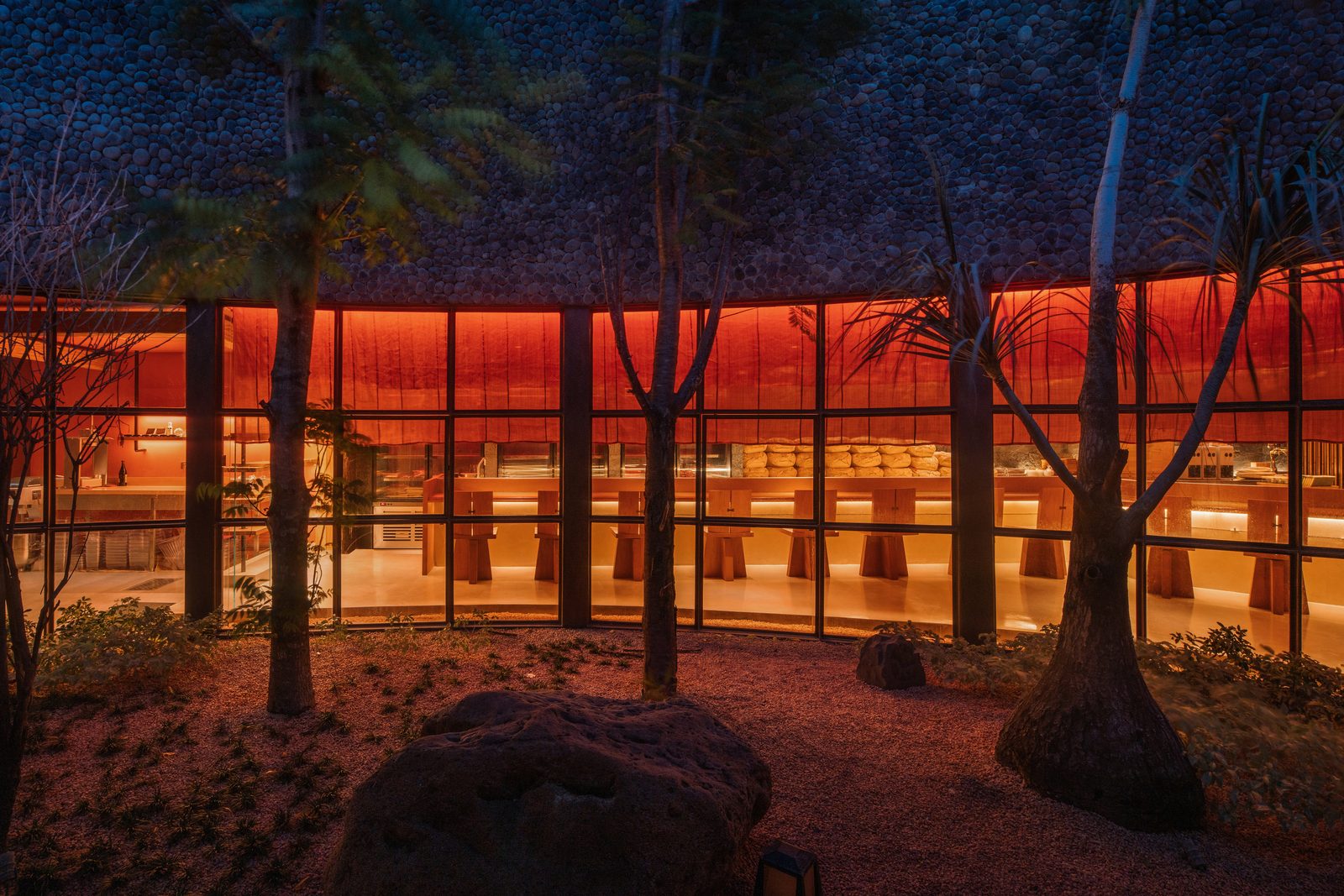Younghee facade at dusk, Bali